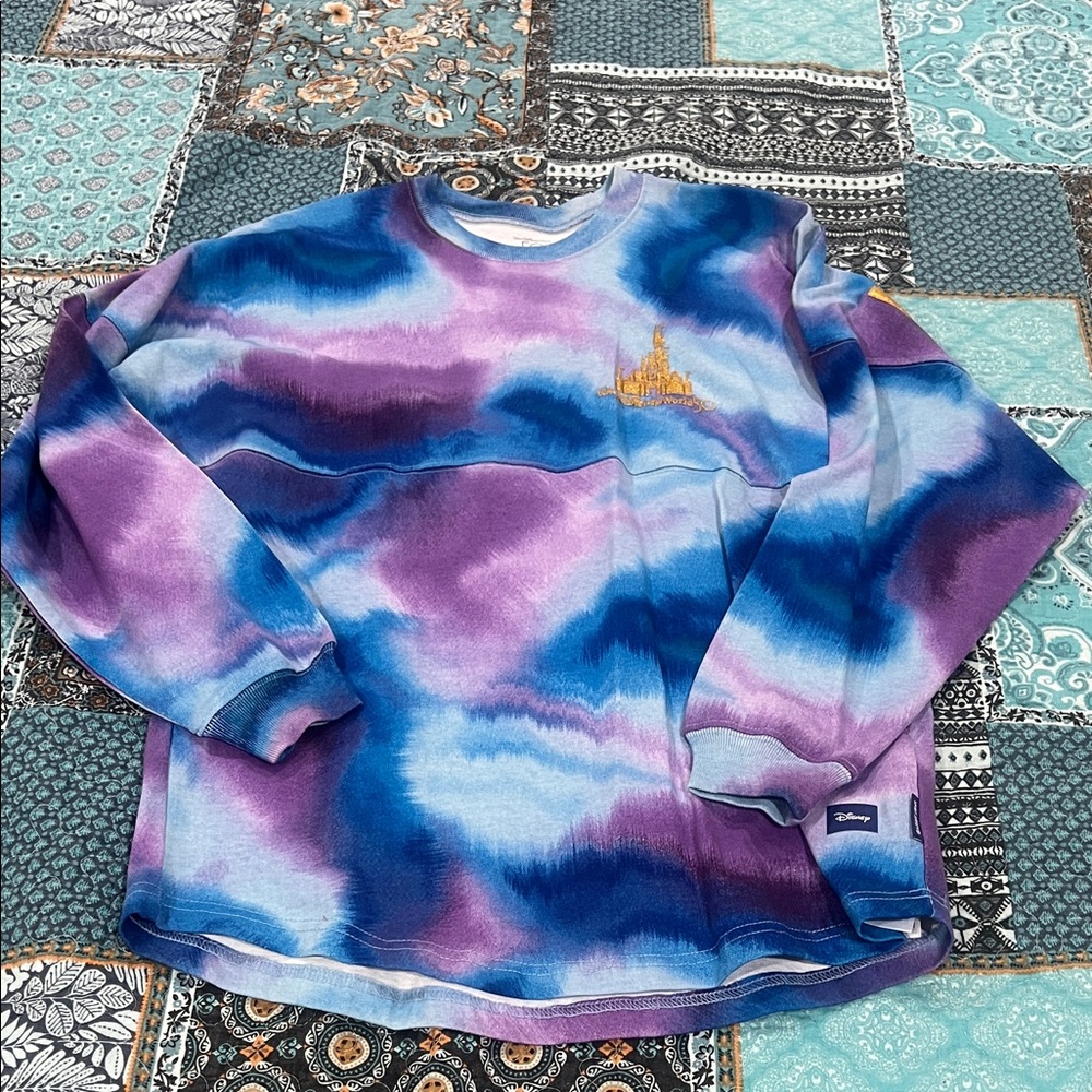 Disney Kids Blue and Purple Tie-Dye Sweatshirt